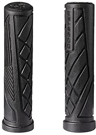 COGSTER Dash Bike Handlebar Slip-on Grips, Lightweight Rubber Grips for XC, MTB, BMX Bikes (Black)