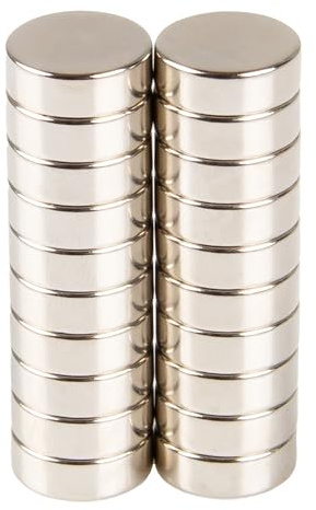 Magna-C® Neodym Magnete 20 Stück extra stark 4,5 KG Haftkraft | 15 x 5mm | haftstarke Scheibenmagnete für Whiteboard, Magnettafel, Magnetstreifen, Kühlschrank, Magnetboards