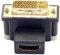 CY Adaptateur DVI mâle vers HDMI femelle coudé à 90 degrés vers le haut 4K 1080p pour ordinateur HDTV carte graphique