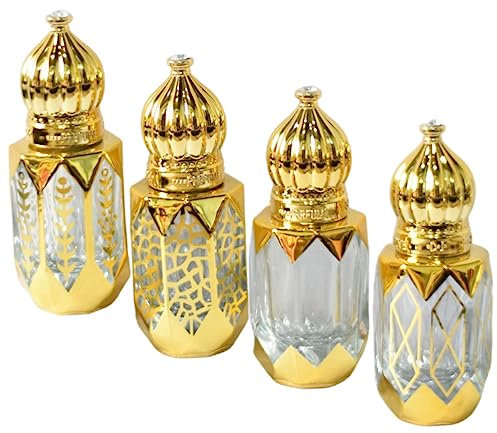 FRCOLOR 4stücke Rollerflasche Aus Glas Für Ätherische Öle Rollerflaschen Leere Parfümflaschen Transparente Glasflasche Mit Kugeldosierer Wiederverwendbare Rollerflasche Für Ätherische Öle