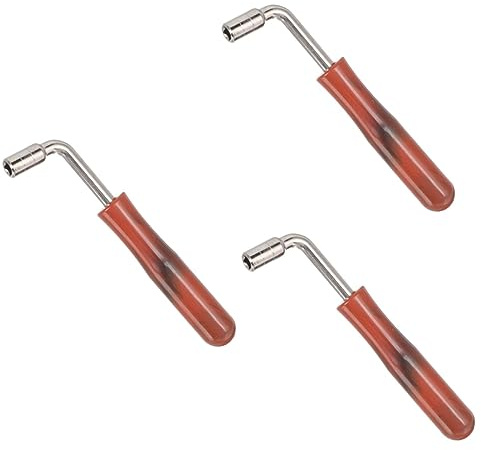 Abaodam 3stücke Dulcimer Stimmwerkzeug Einstellbarer Stimmgriff Hochwertiger Dulcimer Wrench Langlebiges Und Holzmaterial