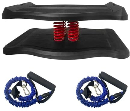Balance Board, High Intensity Koordinationstraining, Yoga Fitness Board, Pilates Fitnessgeräte, Rutschfestes Balance Step Board Heimgebrauch (Schwarz)