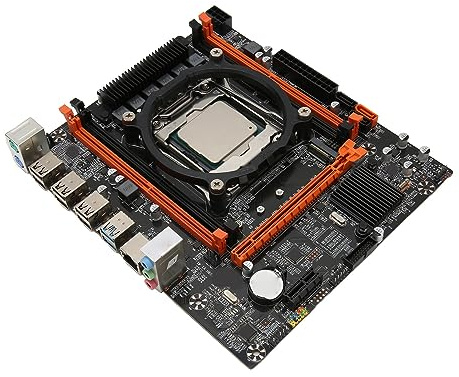VBESTLIFE Carte Mère X99 LGA 2011 3, pour E5 V3 V4, pour Carte Mère de Serveur PC Micro ATX Série I7 58xx 68xx, 16G 2xDDR4, USB3.0, Carte Mère d'alimentation 6 Phases