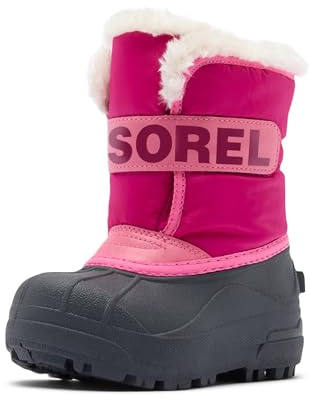 Sorel unisex – barn Snow Commander Boot Snökängor, Tropic Pink/Deep Blush2024, 29 EU