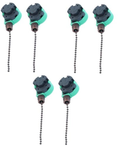 DOITOOL Interruptor De Cadena 6 Piezas 3 Interruptor Ventilador Techo Cadena De Tracción Del Ventilador De Techo Cadena De Control Cadena De Ventilador Lamparas Tirar Del Cable