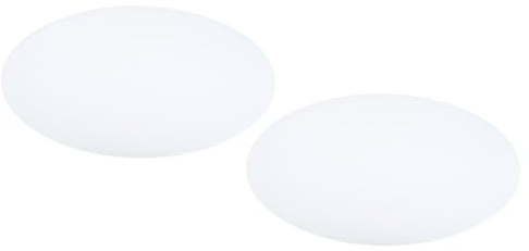 PATIKIL Lampenschirm Diffusor, 2er Pack 9,5 Durchmesser Runder Diffusor für Trommel Lampenschirme Pendelleuchten, DIY Lichtschutz passt für 10-12 Öffnungen, Mattes Weiß