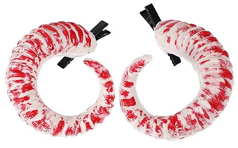 COLLBATH Pinces À Cheveux Gothiques En Corne Pour Femmes Accessoires De Costume De Cosplay Cornes De Diable Paire De Cheveux De Sorcière Pour Halloween