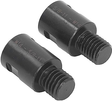 Adattatore Filettato per Mandrino della Paletta del Tornio, 2 Pezzi, Adattatore M14 5 5/8 Pollici a M14 Filettatura M14 a 5/8 Pollici Converte per Punte Trapano, Seghe a