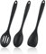 3 Pezzi Cucchiaio Silicone Cucina, Mestoli Cucina Silicone, mestolo cucina silicone, Mestolo Silicone,Cucchiaio Antiaderente, Resistente al Calore, Cucchiai per Mescolare
