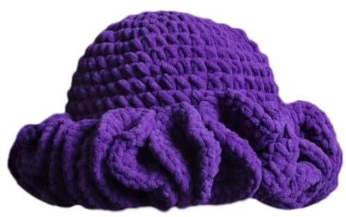 BHFYOB Winter Strickmütze Erwachsene und Baby Mütze Stretchy Strickmütze Kreative Weiche Mütze für Fußballspiele und Familienfoto