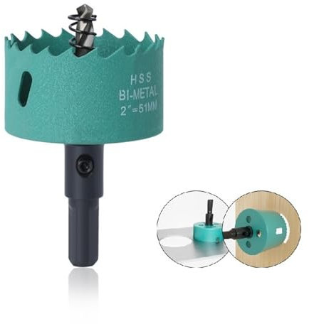 Scie Cloche bimétallique, scie Cloche à métal 16-100 mm, scie Cloche à métal, for percer Le métal Mou, Le Bois, Les Panneaux PVC et Le Plastique(38MM)