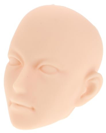 DRESSOOS Puppenkopf Übungskopf Aus Kunststoff Abnehmbar Puppenköpfe Selbstgemacht Puppenschminke Trainingskopf Kompatibel Für Puppen Basteln Make up Zubehör