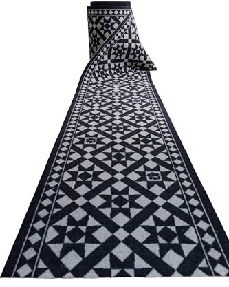 Pet Rebellion Stop Muddy Paws Dog Runner | Custom Length, By The Metre Floor Protection, Stops Dirt and Mud | Non-Slip, Absorbent, and Machine Washable | Victorian Tile