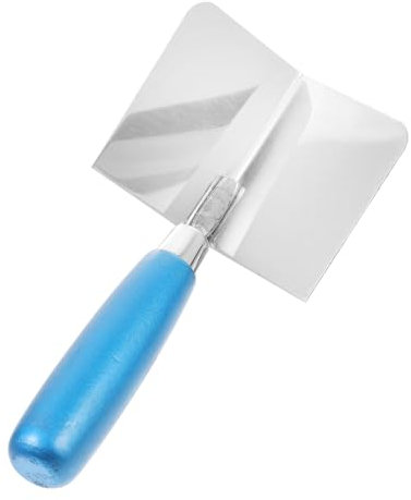 Mipcase Spatola Angolare Acciaio Inossidabile per Riparazione Strumento Ergonomico per Intonaco e Finitura Interni Ed Esterni con Antiscivolo e Superiore