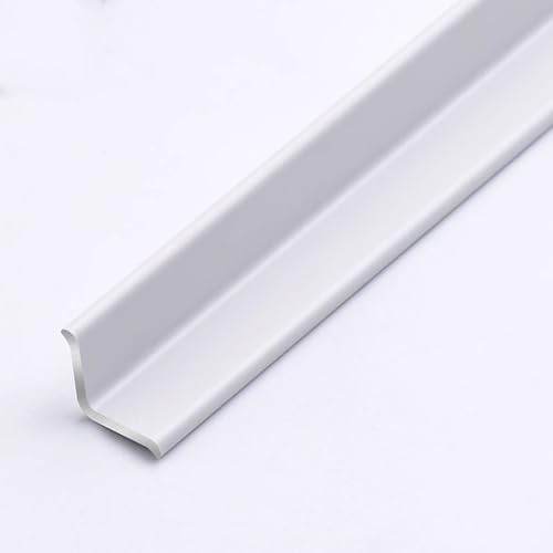 Selbstklebende Inneneckverkleidung Aus Aluminiumlegierung, 90 Cm* 3 Stück Glatte Kanten, Strapazierfähige Oberfläche, Ideal Für Wohnraumgestaltung Und Renovierungen(Porcelain white,20x20mm)