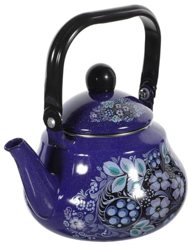 CORHAD Bollitore Vintage in Smalto da 2,5l Riscaldamento Rapido e Design a Forma di Goccia per Decorazioni Casa e Regalo Housewarming