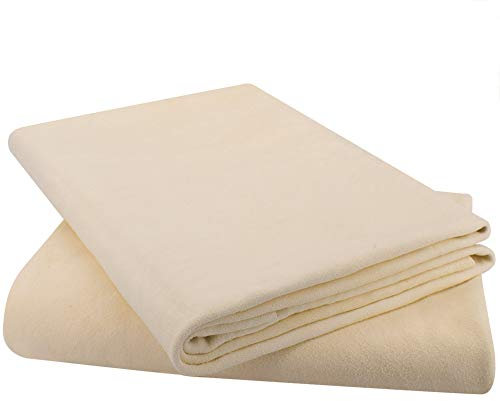 Riverlake Lot de 2 chiffons de nettoyage en peau de cerf véritable super absorbants, 3 tailles disponibles (50,8 x 30,5 cm)