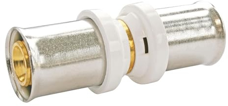 SOMATHERM FOR YOU, Manchon égal à sertir pour tube multicouche Ø16 - Raccordement facile et rapide, compatible avec profils U, H, TH - Conforme norme NF 545, sécurité d'étanchéité