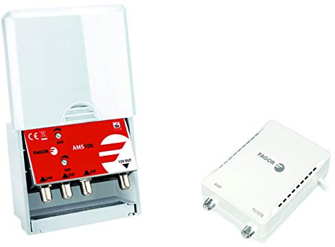 Kit AMPLIFICACION TV + Mezcla Sat FAGOR + Fuente ALIMENTACION 12V