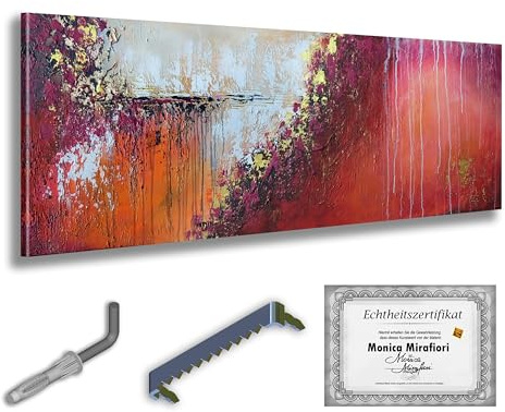 Monica Mirafiori I 120x40 cm I Quadro Dipinto a Mano I Pittura Acrilica I Arte Moderna I Quadri Moderni
