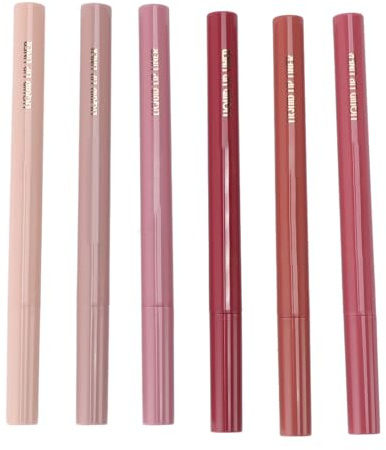 Lipliner-Marker, Wasserfester Flüssiger Lipliner, 6 Farben, Schnell Trocknend für Dating