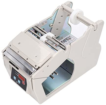 FLEXMAN Automatischer Etikettenspender, 0 999999 Automatische Zähl Etikettenabisoliermaschine, Tragbare Etikettenablöse Trennmaschine für Klebeetiketten, Barcodes