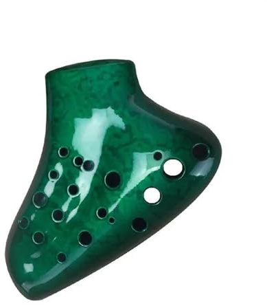 professionelle Leistung Okarina Triple Ocarina Alto Tone C Ocarinas Professionelle Musikinstrumente Mit Seil Ocarina Of Time (Color : Green)