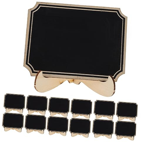 Garneck 20stücke Teiliges Kleines Holz-kreidetafel Stabilem Standfuß Wiederverwendbare Tafeln Zur Beschriftung Als Bar Dekoration Für Geburtstag Hochzeit Und Event Tischkarten