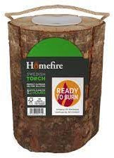 Swedish Fire Torch Logs – 3x Extra Dry Kiln-Dried Logs with Topline Card – Instant Firewood for Campfires, Fire Pits, Stoves, Garden Lanterns & BBQs