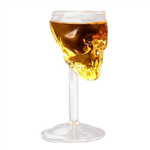 Opilroyn Vinmugg med dödskalle och skalle, glasskärare, muggglas