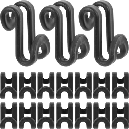 TOPBATHY 50 Crochets De Connexion Pour Cintres En S Connecteurs De Cintres À Vêtements En Plastique Gain De Place Pour Garde-Robe Pour Costumes Robes Ceintures Et Sacs