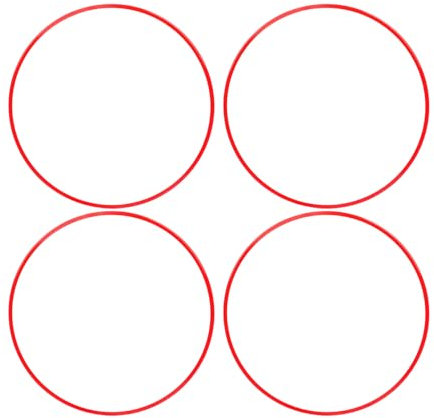 Aleación de Aluminio de llanta de Ruedas Universal Universal de 20 Pulgadas Cubierta de erupción de acera para vehículos con Bordes de Rueda Plana Rojo 4pcs