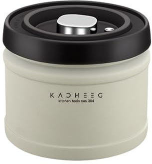 Générique Vacuum Coffee Storage, Coffee Canister with Vacuum Pump - Stainless Steel Storage Container | Pot with Pump, Storage Box Under for Beans, Grinded, al
