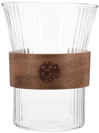 ABOOFAN Tasse à Rincer Verre Transparent Verre à Dents Réutilisable avec Design Élégant et Pratique pour Salle de Bain Cup à Brosse à Dents Multifonctionnelle