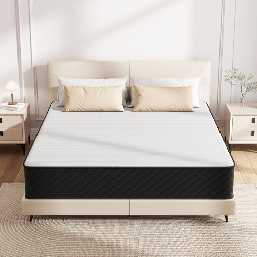 Matoresu Materasso 140 x 200 cm, 7 zone, grado di durezza H4, altezza e certificazione Öko-Tex, 25 cm, materasso a molle insacchettate con memory foam, 140 x 200 x 25 cm
