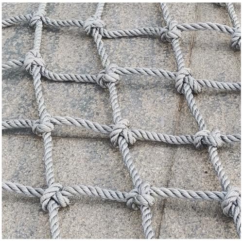 Climbing Rope Ladder Safety Net Fitness Swing Ladder Netting Truck Deck Cargo Nets Endurance Playground Climbing Netting Nets Rope(14mm-16cm,2X3m/6.6X9.8ft)