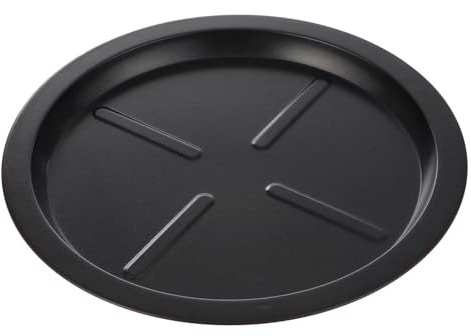 VICASKY Moule à Pizza Antiadhésif en Acier Carbone 20 Cm Résistant Haute Température, Moule à Pâtisserie Rond pour Four, Ustensile de Cuisson Polyvalent pour Pizza, Tartes et Gâteaux