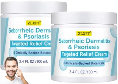 Kräm mot seborrisk dermatit och psorias, 2 st reparations-balsam för känslig hårbotten, anti-klåda, hårbottenbalsam, skäggvårdskräm, lugnande balsam för huvudvård