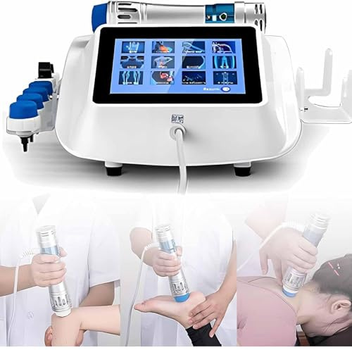 Maquina De Ondas De Choque De Intensidad Baja, Dispositivo De Terapia De Ondas De Choque, Con 1 Mango Y 7 Sondas, Frecuencia 1–18 Hz, EnergíA 10–300 Mj, No Invasivo, Para DoméStico, Rehabilitación