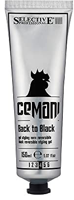 Selective Professional CEMANI Back to Black Gel, da Uomo, 150 Ml, Nero