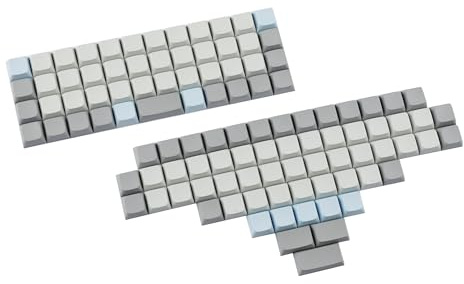 YMDK XDA DSA Blank PBT Keycaps Suitable for Ortholineal MX Keyboard XD75 ID75 Split36 Split46 Planck Preonic Niu40 (Key Only)