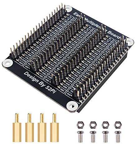 GeeekPi Raspberry Pi GPIO Erweiterung Extension Board, Raspberry Pi 4 GPIO Header 1 bis 4 für Pi 4B / Pi3 / 2Modell B