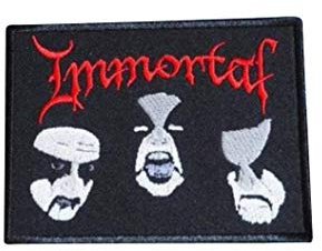 Immortal Folk Metal Black Doom Punk Rock Death Thrash ABBATH Demonaz Noise2 bestickte Applikation zum Aufbügeln