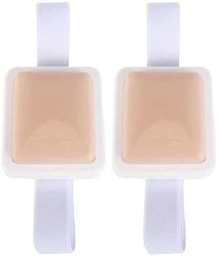 iplusmile Injection Practicer Pad 2-Pack for Intramuscular & Subcutaneous Injection Training – Realistic Skin Texture, 3.3 x 3.0 x 1.4 Inch Training Model for Nursing Students, Healthcare Prof