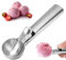 Cuchara para Helado de Acero Inoxidable Cucharadas de Helado con Gatillo Cuchara de Fruta para Helado Bola de Melón Yogur