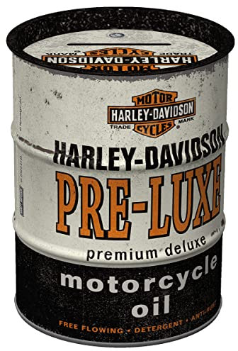 Nostalgic-Art Tirelire rétro, Harley-Davidson - PRE-Luxe – Idée de Cadeau pour Fans de Moto, Boîte à Billets en métal, Design Vintage, 600 ML