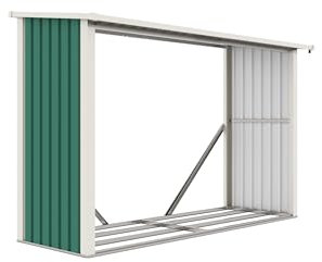 G21 Kaminholzregal WOH 335, 242 x 89 cm, grün