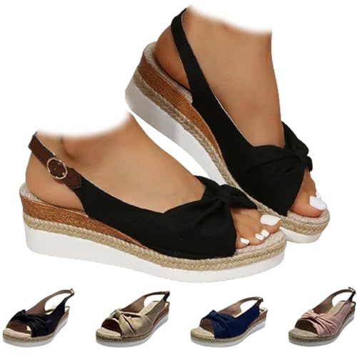 Zoilo Sandals,Womens Platform & Wedge Sandals,Slip on Walking Arch Support Orthopedic Sandals for Women (A,10)
