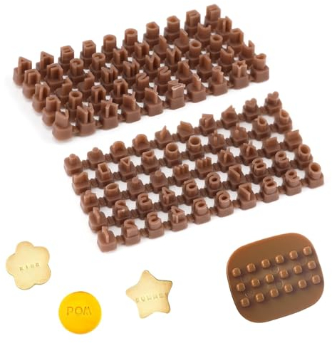 Timbri Lettere Argilla Ceramica, Stampini Lettere Biscotti Personalizzati Timbri Alfanumerici Creare Biscotti Unici Perfetti Eventi Feste Attività Cucina Creativa