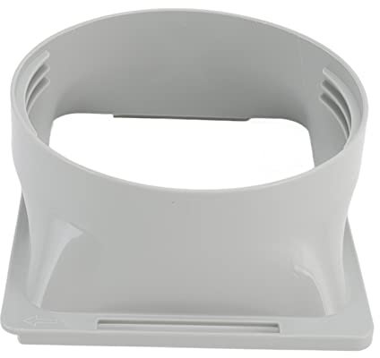 Acoplador de Manguera de Aire Acondicionado, Manguera de Escape de Aire Acondicionado de 5,9 Pulgadas Adaptador de Ventana Cuadrado A Redondo Conector de Tubo de Calibre